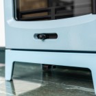 Duck Egg Blue Enamel - Ecosy+ Rock Midi - 5KW - Defra Approved - Eco Design Ready - Multi-fuel Stove - Cast Iron